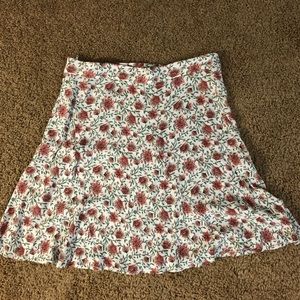 Flowery mini skirt
